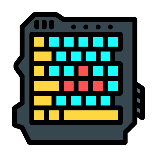 teclado Generic Outline Color Ícone