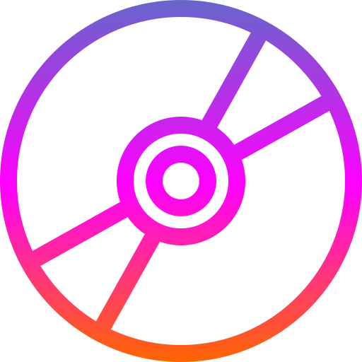 disco compacto Generic Gradient icono