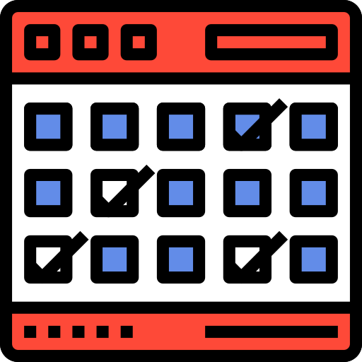 Schedule Generic Outline Color icon