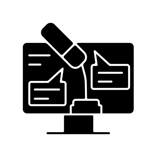 art oratoire Generic Glyph Icône