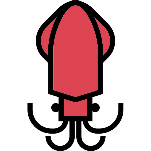 calamar Generic Outline Color icono