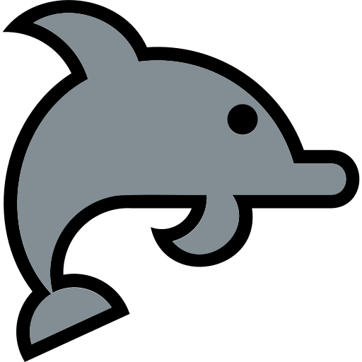 Dolphins Generic Outline Color icon
