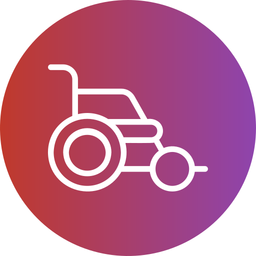 Инвалидная коляска Generic Flat Gradient иконка