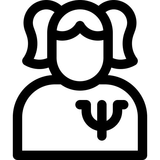 psicologo Basic Rounded Lineal icona