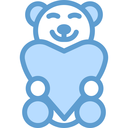 urso teddy Generic Blue Ícone