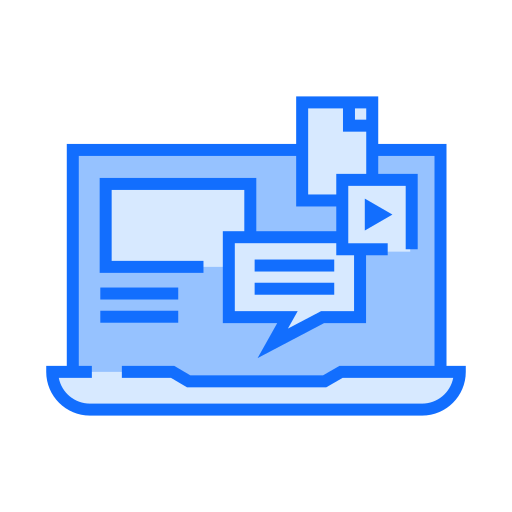 온라인 수업 Generic Blue icon