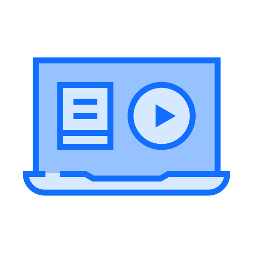 디지털 학습 Generic Blue icon