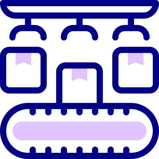Conveyor belt Detailed Mixed Lineal color icon