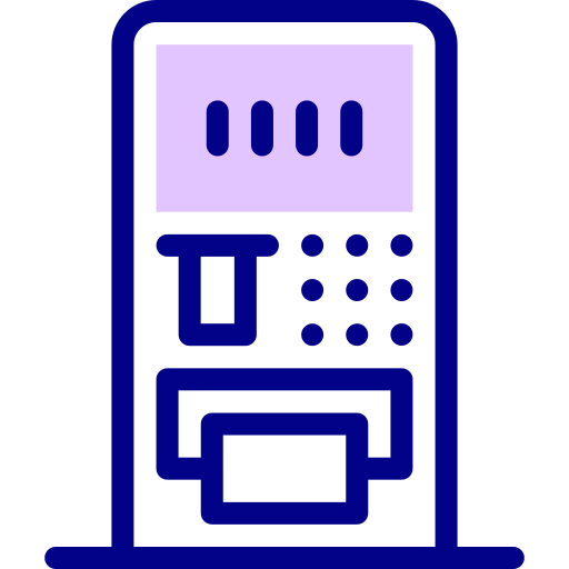 Atm Detailed Mixed Lineal color icon