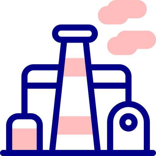 refinería de petróleo Detailed Mixed Lineal color icono