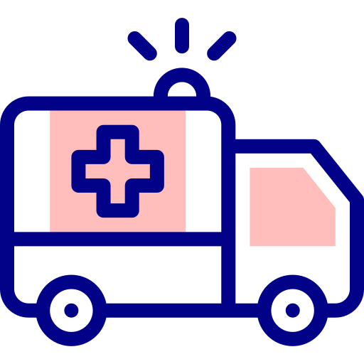 ambulans Detailed Mixed Lineal color ikona