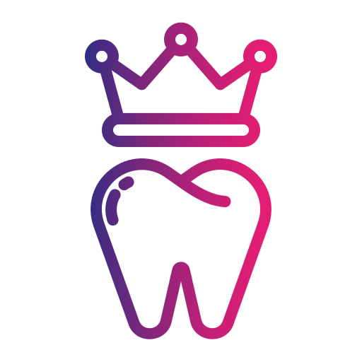 korona dentystyczna Generic Gradient ikona