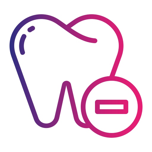 Удаление зуба Generic Gradient иконка