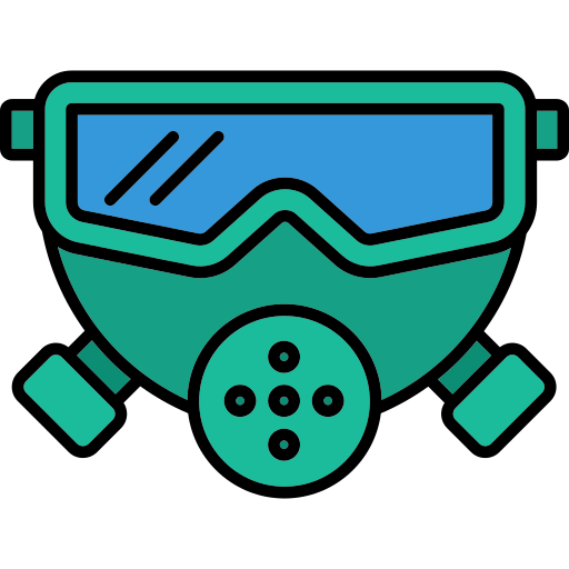 Gas mask Generic Outline Color icon