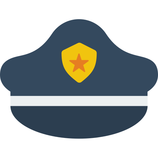 경찰 모자 Generic Flat icon