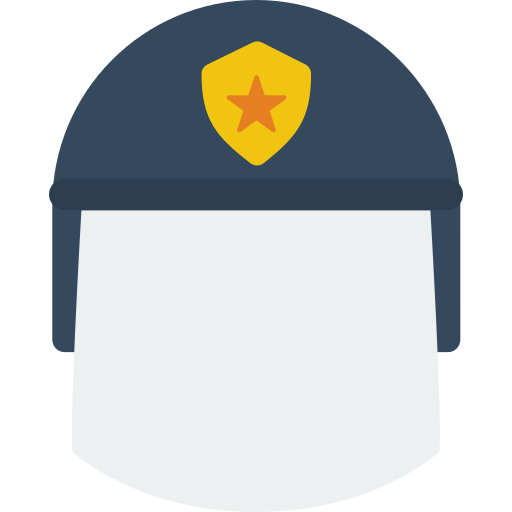 경찰 헬멧 Generic Flat icon