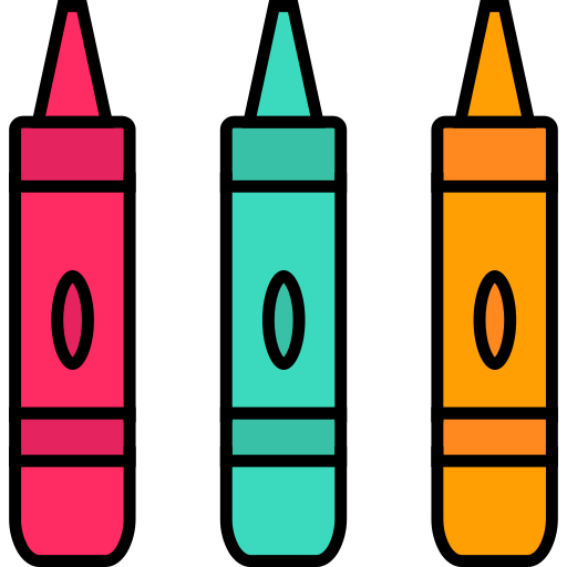 Crayons Generic Outline Color icon