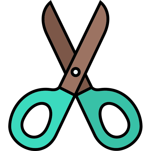 Scissors Generic Outline Color icon