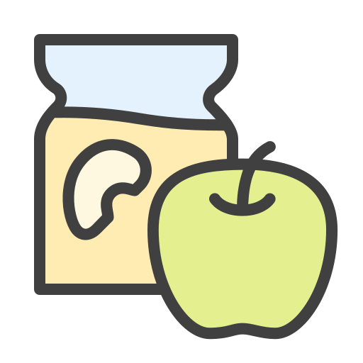 mermelada de manzana Generic Outline Color icono