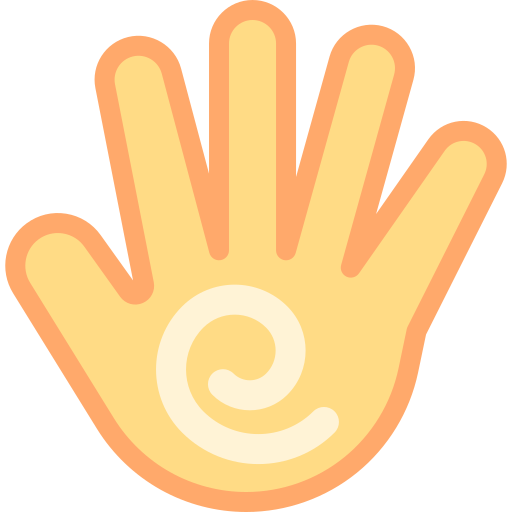 ręka Detailed color Lineal color ikona