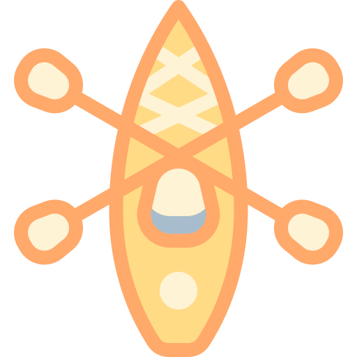 카누 Detailed color Lineal color icon