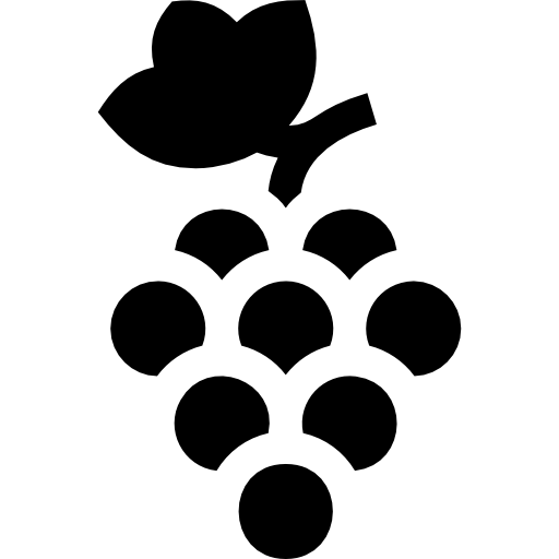 uvas Basic Straight Filled icono