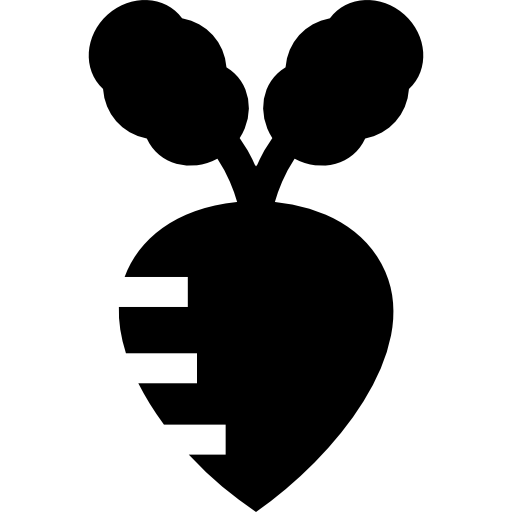 Turnip Basic Straight Filled icon