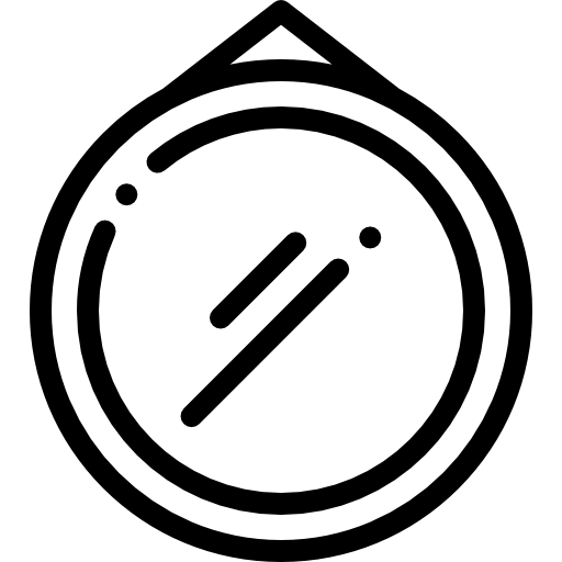鏡 Detailed Rounded Lineal icon