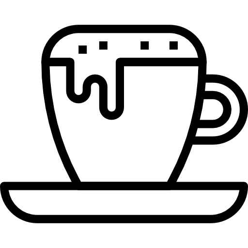 cappuccino Aphiradee (monkik) Lineal ikona