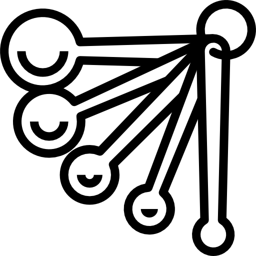 colheres de medida Aphiradee (monkik) Lineal Ícone