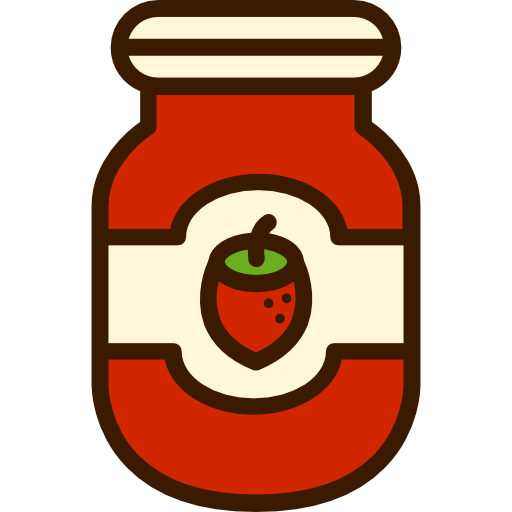 Strawberry jam Good Ware Lineal Color icon