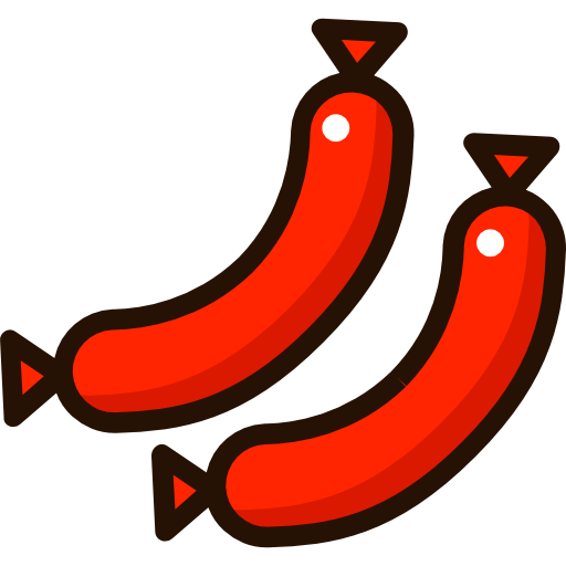 Sausage Good Ware Lineal Color icon