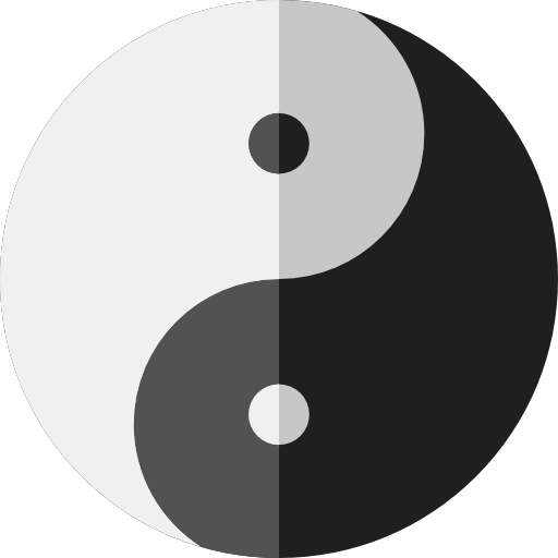 yin yang Basic Rounded Flat Icône