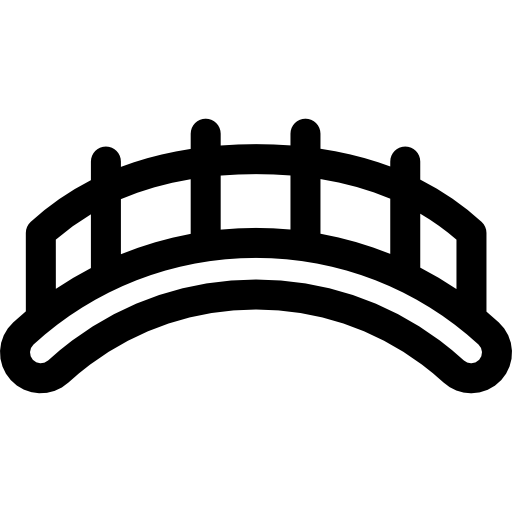 교량 Basic Rounded Lineal icon