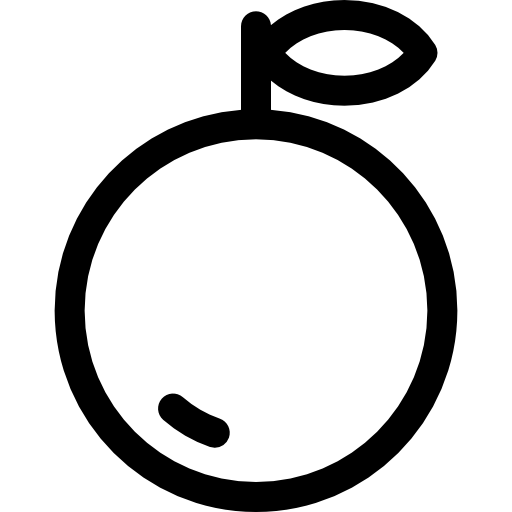 naranja Basic Rounded Lineal icono
