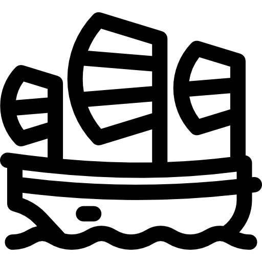 velero Basic Rounded Lineal icono