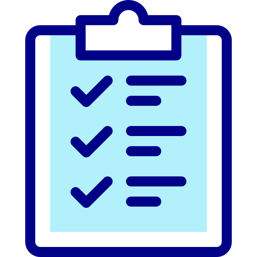Checklist Detailed Mixed Lineal color icon
