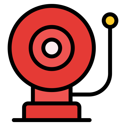 alarm przeciwpożarowy Generic Outline Color ikona