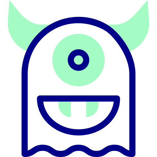 Monster Detailed Mixed Lineal color icon