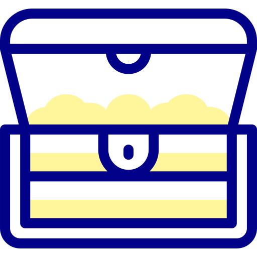 Treasure chest Detailed Mixed Lineal color icon