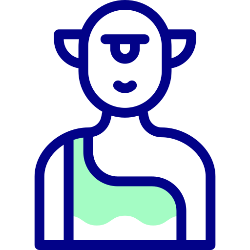 サイクロプス Detailed Mixed Lineal color icon