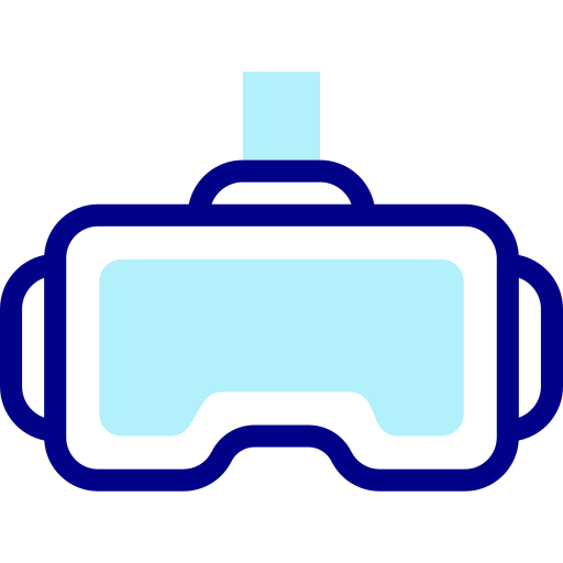gafas de realidad virtual Detailed Mixed Lineal color icono