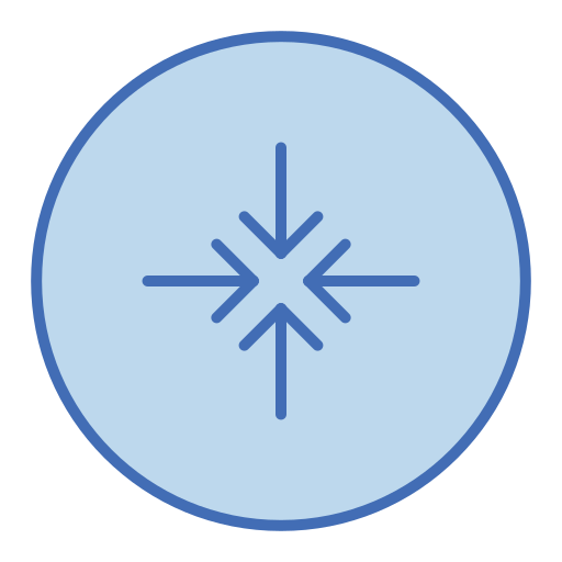Minimize Generic Blue icon