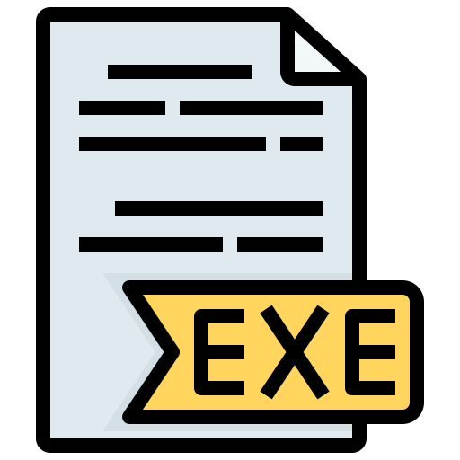 exe Generic Outline Color icono