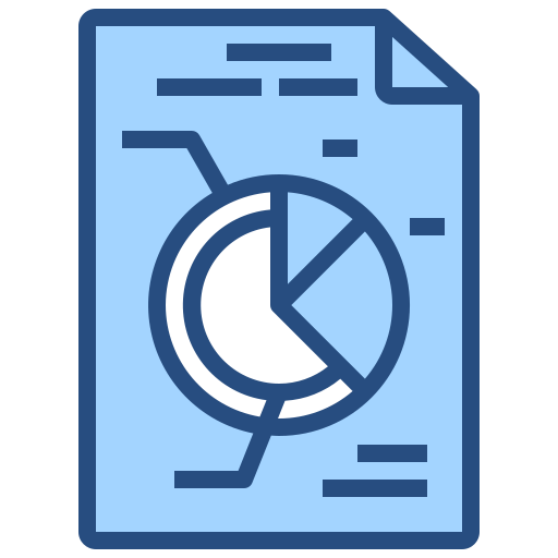 파이 차트 Generic Blue icon