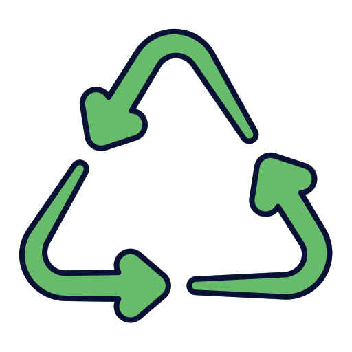 Recycle sign Generic Outline Color icon