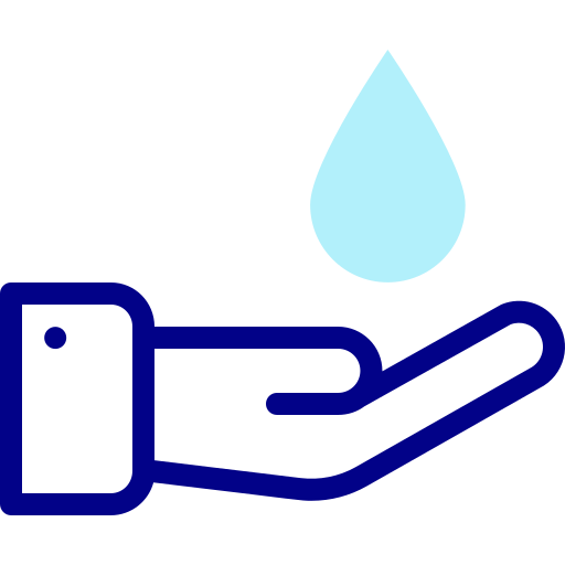 水を節約する Detailed Mixed Lineal color icon