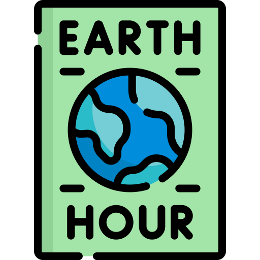 Earth hour Special Lineal color icon
