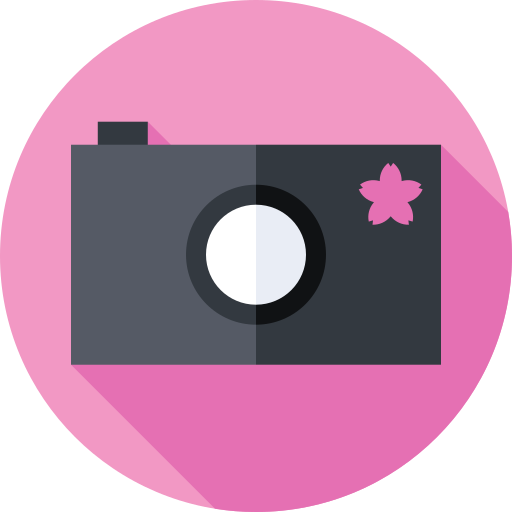 카메라 Flat Circular Flat icon