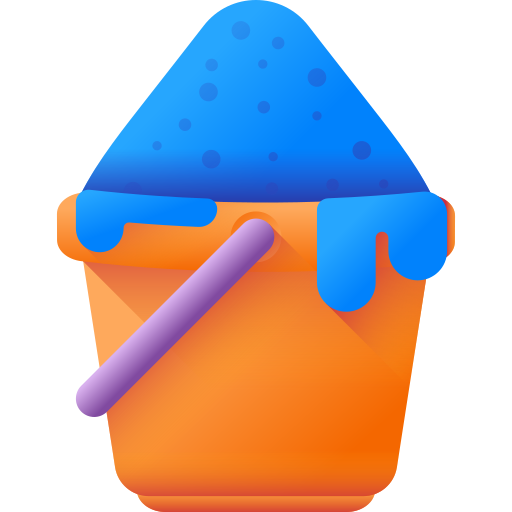 버킷 3D Color icon